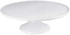 Porcelain Cake Stand 12-Inch, Round Dessert Display, Elegant White Cupcake Holder for Celebrations, Weddings