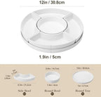Porcelain Divided Serving Dishes, Appetizers Tray, Serving Tray for Party - Perfect for Chips and Dip, Fruit, alternate view