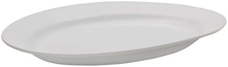 Porcelain Oval Serving Platter, Large Turkey Platter for Thanksgiving, Dishwasher and Oven Safe Dinnerware, 16, alternate