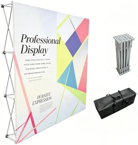 Portable Aluminum Tension Fabric Pop up Display Stand Backdrop Booth Frame Collapsible Trade Show Booth Frame