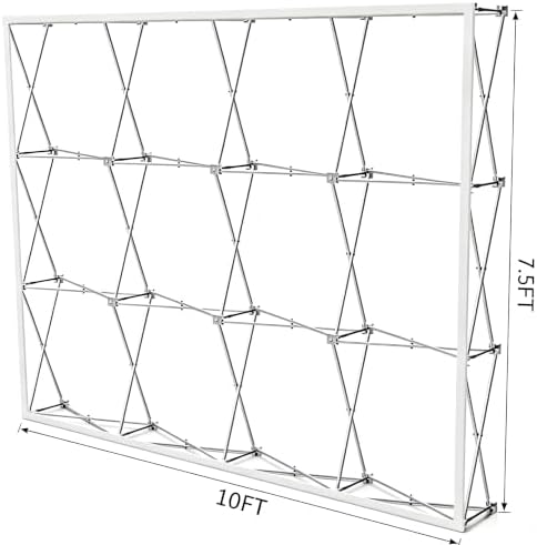 Portable Aluminum Tension Fabric Pop up Display Stand Backdrop Booth Frame Collapsible Trade Show Booth Frame, alternate view