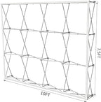 Portable Aluminum Tension Fabric Pop up Display Stand Backdrop Booth Frame Collapsible Trade Show Booth Frame, alternate view