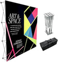Portable Aluminum Tension Fabric Pop up Display Stand Backdrop Booth Frame Collapsible Trade Show Booth Frame