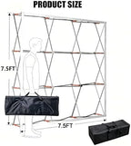 Portable Aluminum Tension Fabric Pop up Display Stand Backdrop Booth Frame Collapsible Trade Show Booth Frame, alternate view