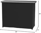 Portable Bar Table with Multi-Color LED Lights - Mobile Bartender Station for Events - Includes Carrying Case, alternate view