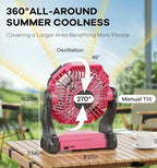 Portable Battery Powered Camping Fan, alternate view 2