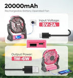 Portable Battery Powered Camping Fan, alternate view 3