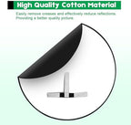 Portable Black White Screen Chair, 57 in Greenscreen Backdrop with Stand Double Sided Foldable Green Background, alternate