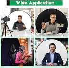 Portable Black White Screen Chair, 57 in Greenscreen Backdrop with Stand Double Sided Foldable Green Background, alternate