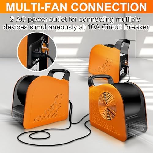 Portable Blower Fan for Home: High Velocity Floor Fans for Cooling and Drying - Air Mover with 185° Rotating for, alternate