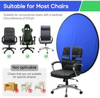 Portable Blue Green Screen Chair, 57 in Greenscreen Backdrop with Stand 2-in-1Double Sided Foldable Green, alternate view 6