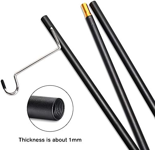 Portable Camping Lantern Pole, Folding Aluminum Stand with Stake, alternate view 3