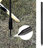 Portable Camping Lantern Pole, Folding Aluminum Stand with Stake, alternate view 4