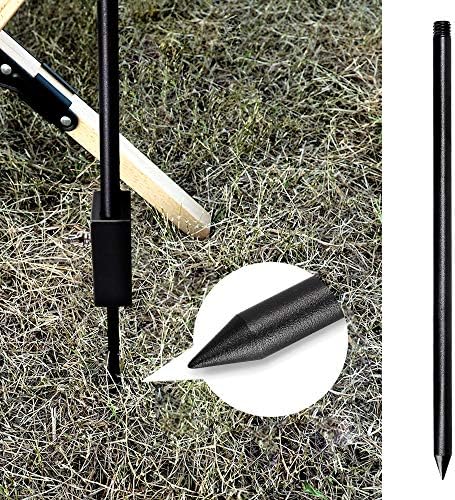 Portable Camping Lantern Pole, Folding Aluminum Stand with Stake, alternate view 4