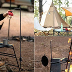 Portable Camping Lantern Pole, Folding Aluminum Stand with Stake, alternate view 7