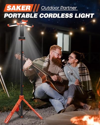Portable Camping Light with Stand 12000mAh 73.2" Work Light LD10, alternate view 4