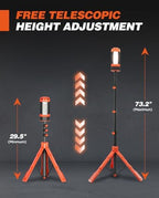 Portable Camping Light with Stand 12000mAh 73.2" Work Light LD10, alternate view 5