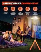 Portable Camping Light with Stand 20000mAh 73.2" Work Light LD18, alternate view 2