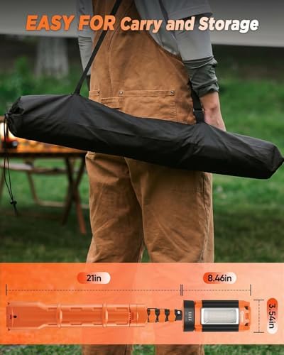 Portable Camping Light with Stand Work Light 12000mAh with Remote, alternate view 6