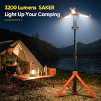 Portable Camping Light with Stand Work Light 20000mAh with Remote, alternate view 2