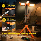 Portable Camping Light with Stand Work Light 20000mAh with Remote, alternate view 5