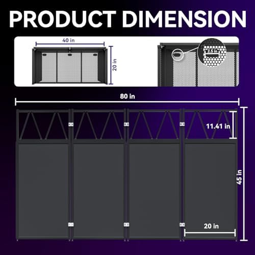 Portable DJ Booth Stand, 40" x 20" x 45" Foldable DJ Table with 8-Piece Black & White Lycra Scrim Facade, 200lbs, alternate