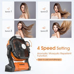 Portable Fan Rechargeable 20000mAh Cordless Battery Powered Camping Fan, alternate view 3
