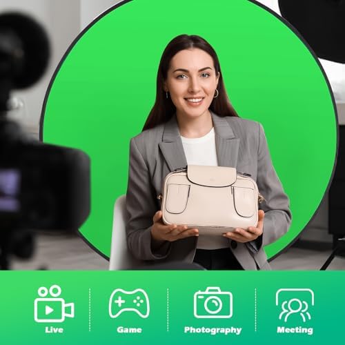 Portable Green Screen Chair, 57 in Double-Sided Chroma Key, alternate view 5