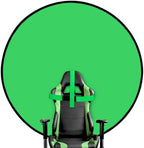 Portable Green Screen Chair, 57 in Greenscreen Backdrop with Stand Double Sided Foldable Green Background