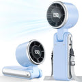 Portable Handheld Turbo Fan - 5 Gear High Speed 4000mAh Rechargeable Mini Personal Hand Fan Blow Cold Air