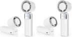 Portable Handheld Turbo Fan - Foldable Mini Fan with Air Turbo Tech, 1-199 Speed Adjustment, 20H Runtime, LED