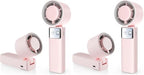 Portable Handheld Turbo Fan - Foldable Mini Fan with Air Turbo Tech, 1-199 Speed Adjustment, 20H Runtime, LED