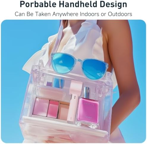 Portable Handheld Turbo Fan - Foldable Mini Fan with Air Turbo Tech, 1-199 Speed Adjustment, 20H Runtime, LED, alternate view