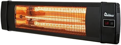 Portable Infrared Indoor and Outdoor Space Heater for Patio, Garage, Commercial & Residential With Remote