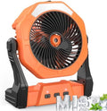Portable Misting Fan for Outdoor Cooling, [24-90Hrs] Battery Powered Mist Fans with Water Misters & LED Lantern