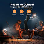 Portable Misting Fan for Outdoor Cooling, [24-90Hrs] Battery Powered Mist Fans with Water Misters & LED Lantern, alternate