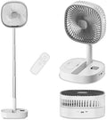 Portable Oscillating Pedestal Fan with Romote, 4 Speed 120° Telescopic Rotation Foldable Standing Collapsible