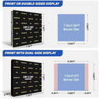 Portable Pop Up Display Stand 7.5FT x 7.5FT, Metal Frame Tension Fabric Backdrop Support with Sandbags, Space, alternate view