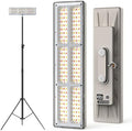 Portable Rechargeable LED Work Light with Tripod Stand, 10000mAh Battery Powered Dimmable Cordless Megnetic