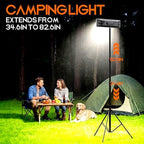 Portable Rechargeable LED Work Light with Tripod Stand, 10000mAh Battery Powered Dimmable Cordless Megnetic, alternate view 3