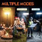 Portable Rechargeable LED Work Light with Tripod Stand, 10000mAh Battery Powered Dimmable Cordless Megnetic, alternate view 6