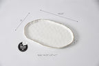 Portofino Medium Oval Platter, 14.25" x 9" x 1" in 14.25 x 9 in White With Gold Rim, alternate view 5