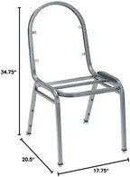Premium Fabric Upholstered Stack Chair, Ebony Black Seat/Black Sandtex Frame, alternate view 2