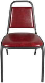 Premium Trapezoid Back, Stacking Banquet and Event Chairs, with Padded Seats/Backs, Fully Assembled (2, Burgundy, alternate