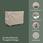 Prestige Serving Cart Cover, Polyester, 50W x 30D x 34H, Clay, alternate view 4