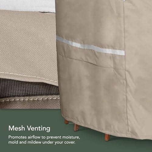 Prestige Serving Cart Cover, Polyester, 50W x 30D x 34H, Clay, alternate view 5