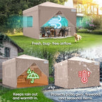 Privacy 8x8 Pop Up Canopy with 4 Sidewalls & Mesh Windows, alternate view 6