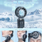 Pro Handheld Portable Fan Cooling 3-in-1 Hand, Desk, Neck & Fan, alternate view 2