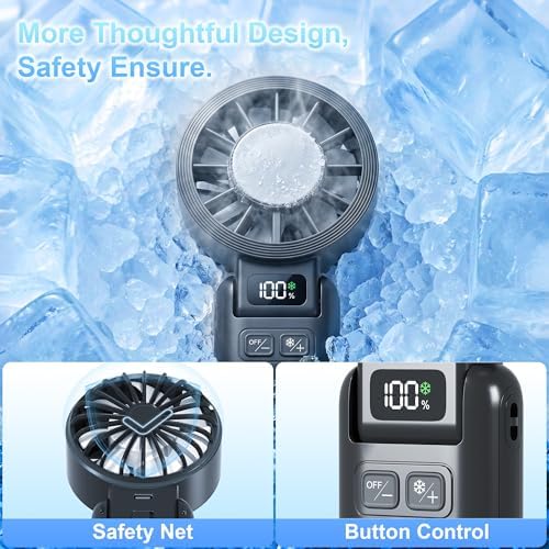 Pro Handheld Portable Fan Cooling 3-in-1 Hand, Desk, Neck & Fan, alternate view 5
