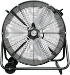 Pro Heavy-Duty Drum Fan w/Adjustable Tilt, 24in